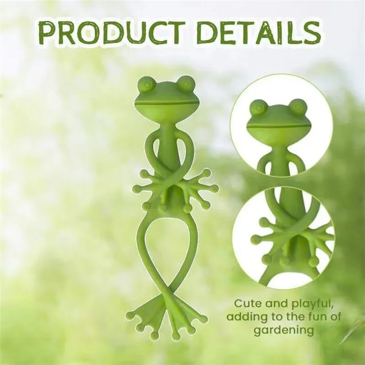 Clip de Support Réutilisable en Forme de Grenouille Mignonne pour Plantes en Pot, Vignes et Succulentes, Décoration de Jardin