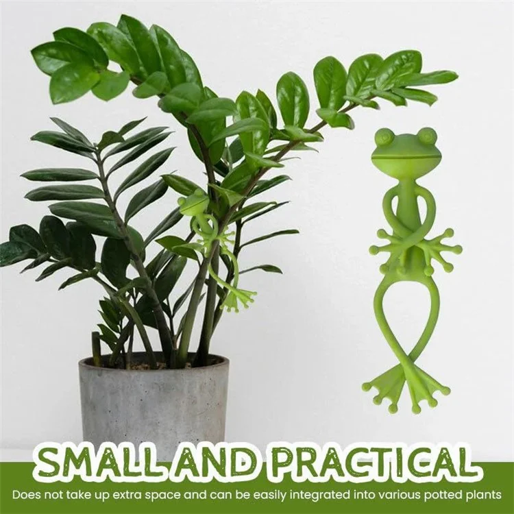 Clip de Support Réutilisable en Forme de Grenouille Mignonne pour Plantes en Pot, Vignes et Succulentes, Décoration de Jardin
