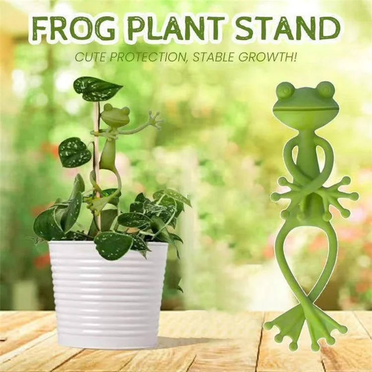 Clip de Support Réutilisable en Forme de Grenouille Mignonne pour Plantes en Pot, Vignes et Succulentes, Décoration de Jardin