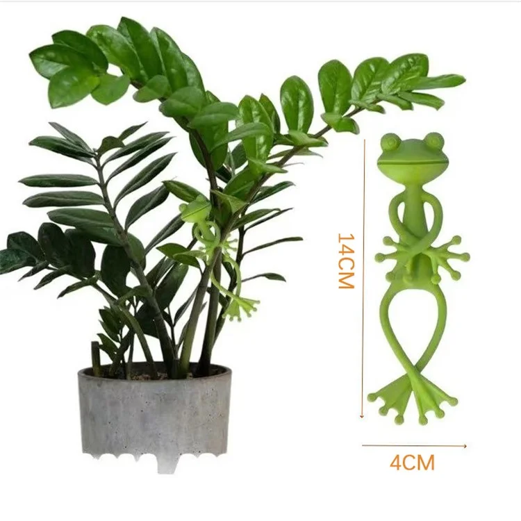 Clip de Support Réutilisable en Forme de Grenouille Mignonne pour Plantes en Pot, Vignes et Succulentes, Décoration de Jardin
