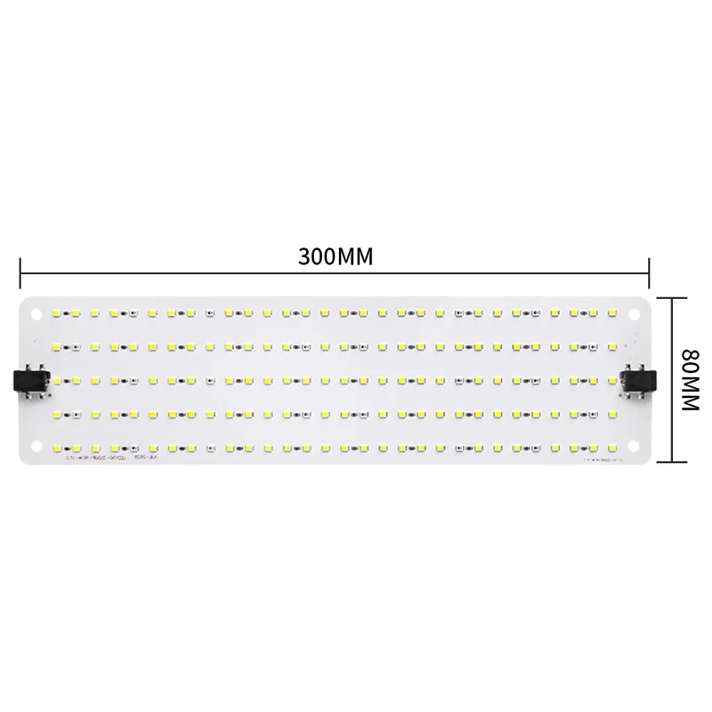 12V 2-Panel Plant Growing Light Potted Plants Shelf Seedling Growth Fill Light, EU Plug - Cold Light