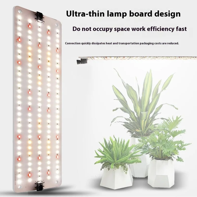 12V 2-Panel Plant Growing Light Potted Plants Shelf Seedling Growth Fill Light, EU Plug - Cold Light