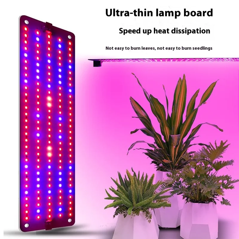 12V Plant Growing Lamp Potted Plants Shelf Light Bonsai Seedling Growth Fill Light, EU Plug - Red+Blue Light