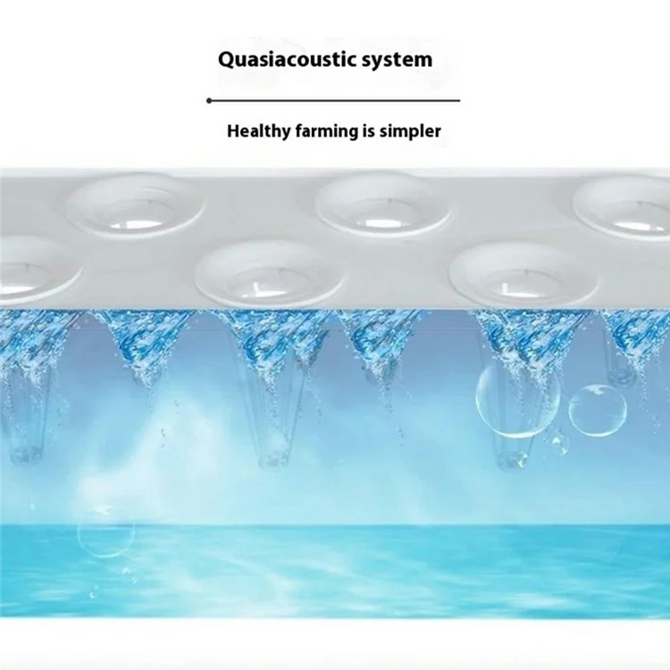 Halo-03 9-Hole Smart Hydroponics Plant Growing System Indoor Vegetable Flower Pot with LED Grow Light - White / EU Plug