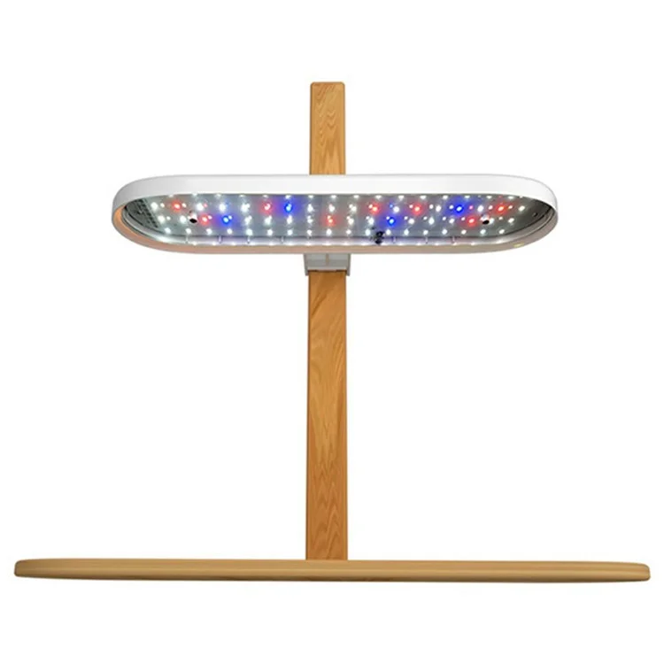Halo-01 Bambus-ABS-Desktop-Pflanzenleuchte Sukkulenten Zeitgesteuertes Vollspektrum-Wachstumslampe - EU-Stecker