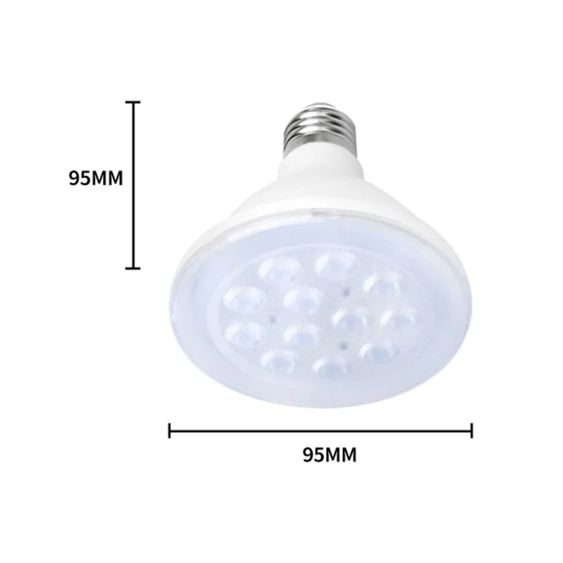 12-LED 11W Hocheffiziente E27 Sockel PAR LED Pflanzenlampe für Innenräume - Warmweißes Licht