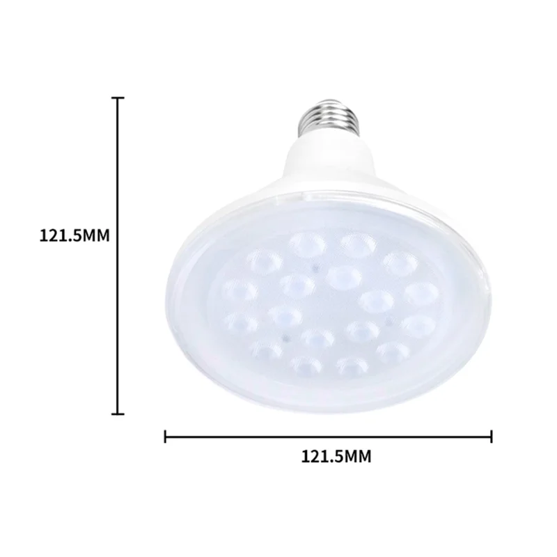 18-LED 15W Hocheffiziente E27 Sockel PAR LED Pflanzenlampe für Innenbereichswachstum - Warmweiß