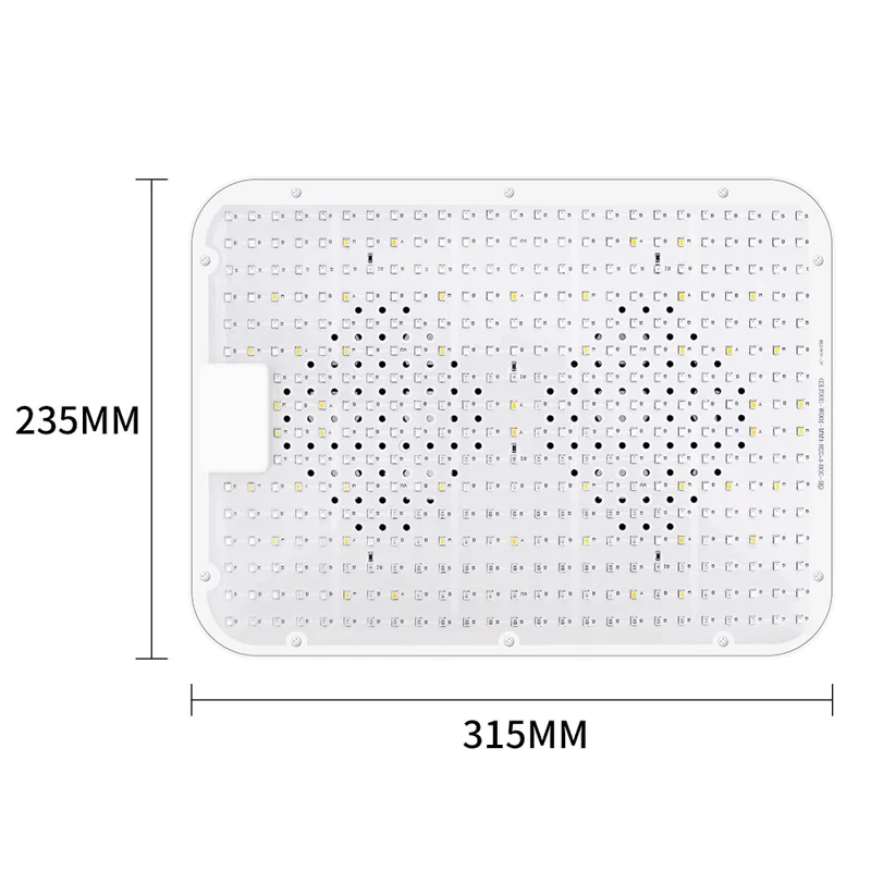 Adjustable Modes Dimmable Full Spectrum Plant Grow Light 416 LEDs Indoor Plants Growth Lamp, Small Size - EU Plug