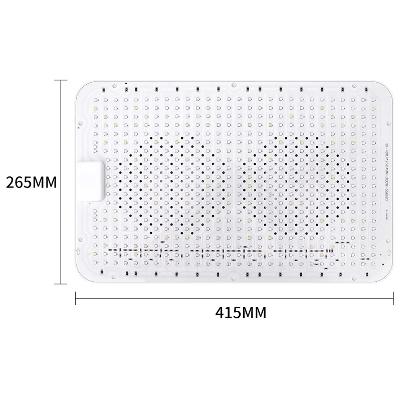 Adjustable Modes Dimmable Full Spectrum Plant Grow Light 556 LEDs Indoor Plants Growth Lamp, Large Size - EU Plug