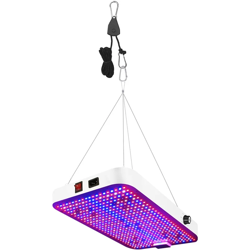 Petit Éclairage de Culture LED 392 Style D, Spectre Complet Dimmable pour Plantes d'Intérieur, Semis et Légumes - Prise US