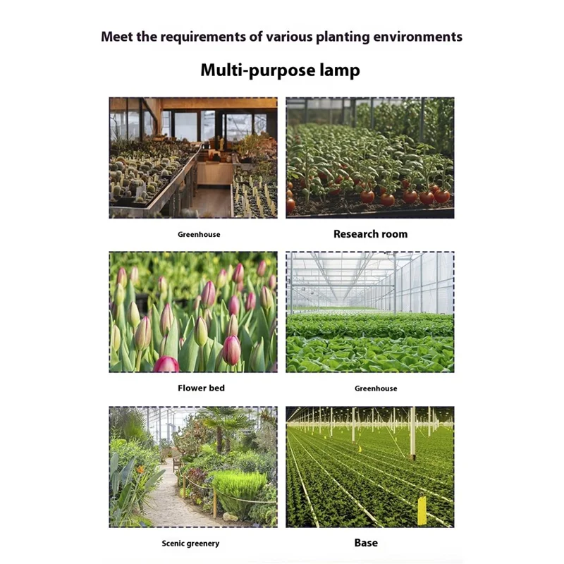 608 LEDs Full Spectrum Plant Grow Light Sunlight Simulation Segmented Plants Lamp, Small Size - EU Plug