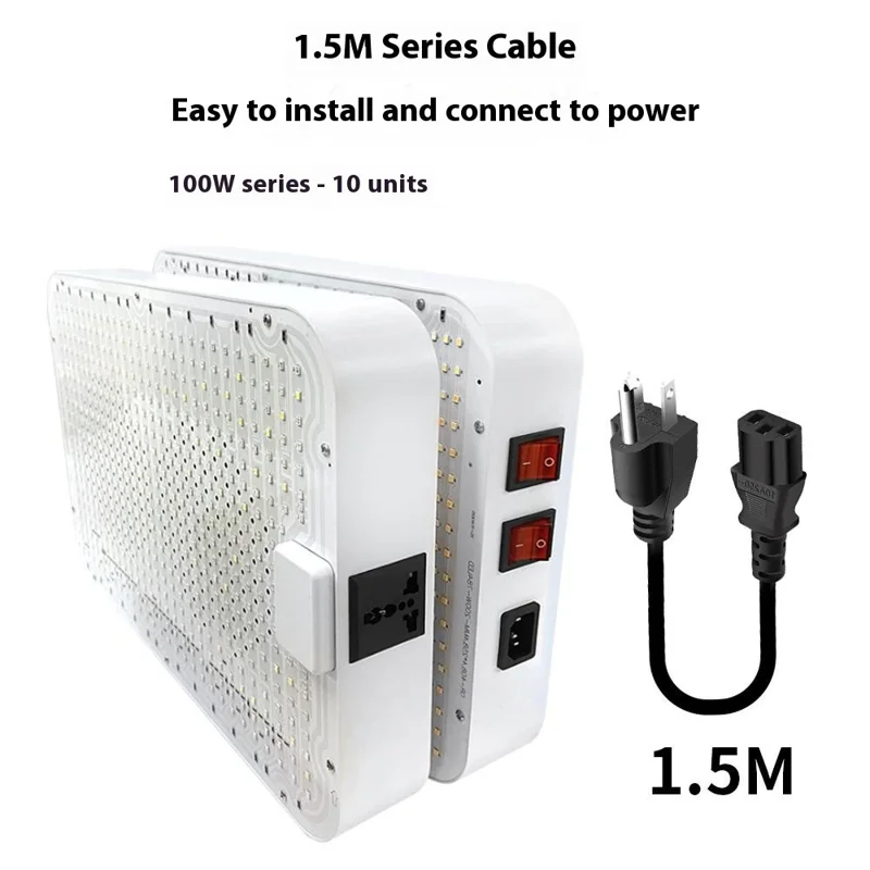 608 LEDs Full Spectrum Plant Grow Light Sunlight Simulation Segmented Plants Lamp, Small Size - EU Plug