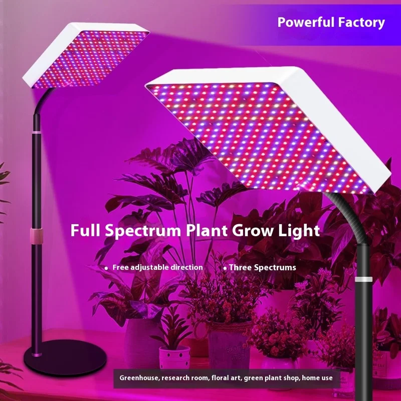 Style G VEG and Bloom Segmented Full Spectrum Square Shape Plant Grow Light for Indoor Plants Desktop Growing Lamp, EU Plug