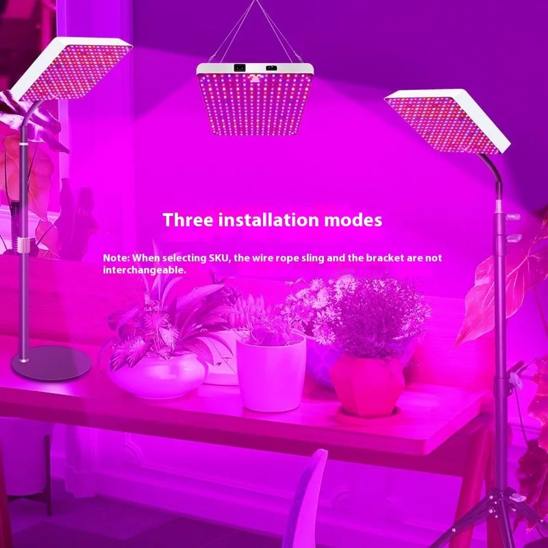 Luz de Crescimento Quadrada de Espectro Completo Style G VEG and Bloom para Plantas Internas, Lâmpada de Cultivo com Tripé, Plugue EU