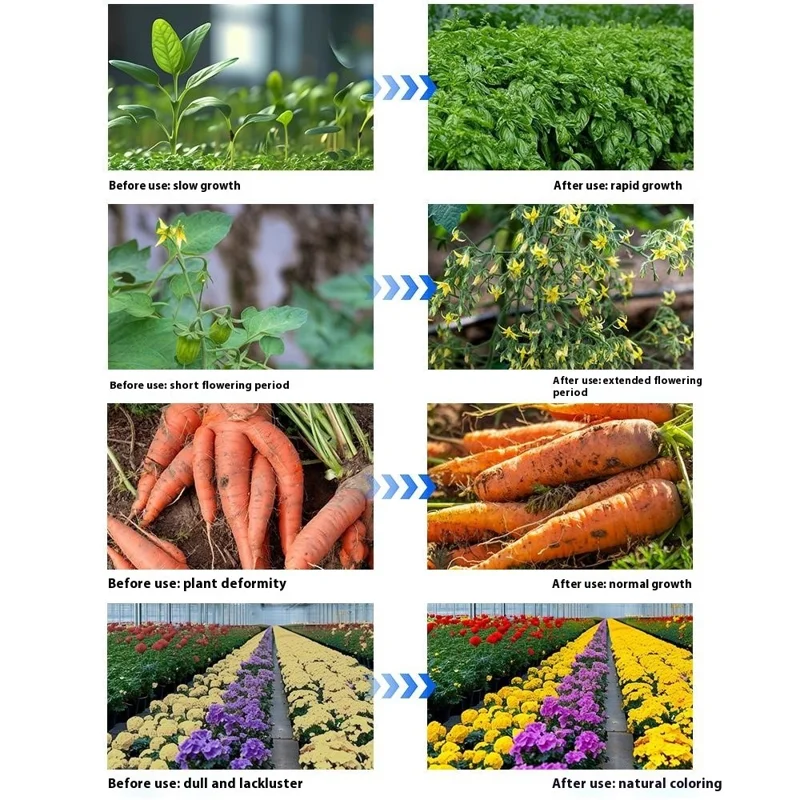 Luce di crescita rettangolare stile G VEG e Bloom Lampada di crescita a spettro completo segmentato con treppiede, spina EU