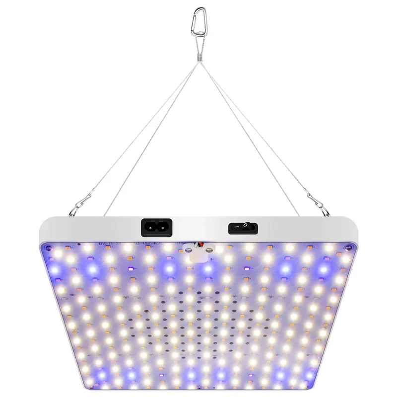 Luz de Crescimento de Formato Quadrado Estilo G com Simulação de Luz Solar, Lâmpada LED para Vegetação e Floração com Fio de Suspensão, Plugue EU