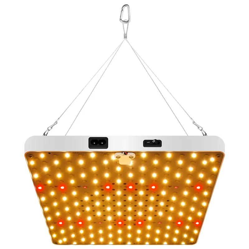 Luz de Crescimento de Formato Quadrado Estilo G com Simulação de Luz Solar, Lâmpada LED para Vegetação e Floração com Fio de Suspensão, Plugue EU