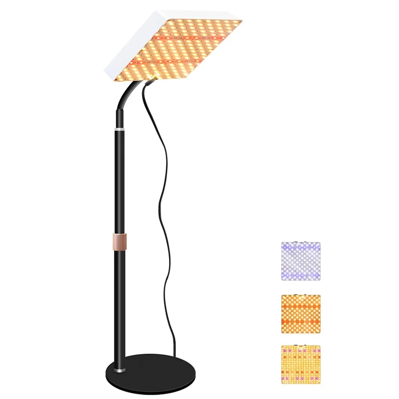 Настольная LED-лампа для выращивания растений Style G, квадратной формы, с имитацией солнечного света, для вегетативной и цветочной стадий, с вилкой для ЕС
