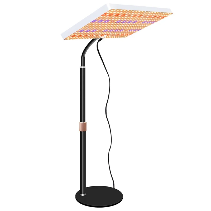 Style G Rectangular Sunlight Simulation Desktop Plant Grow Light VEG and BLOOM Full Brightness LED Growing Lamp, EU Plug