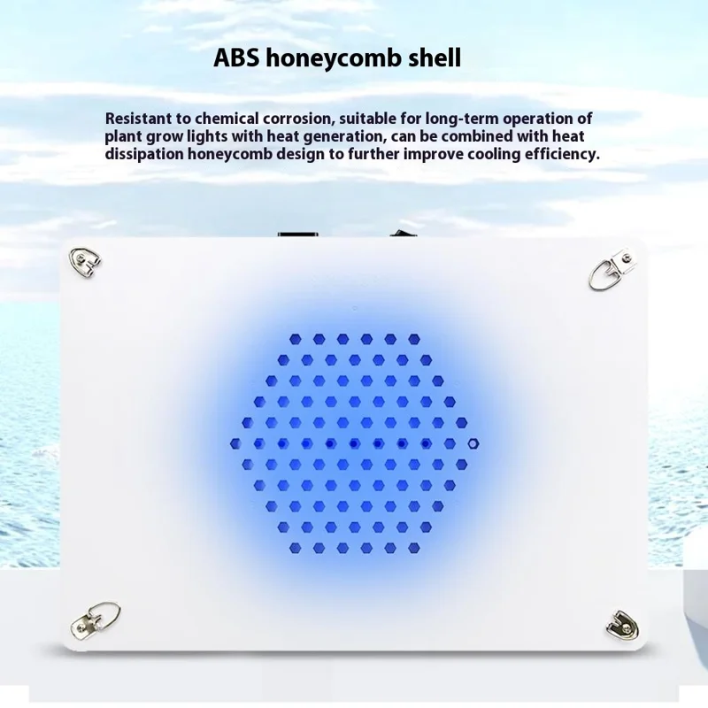 Style G Rectangular Sunlight Simulation Desktop Plant Grow Light VEG and BLOOM Full Brightness LED Growing Lamp, EU Plug