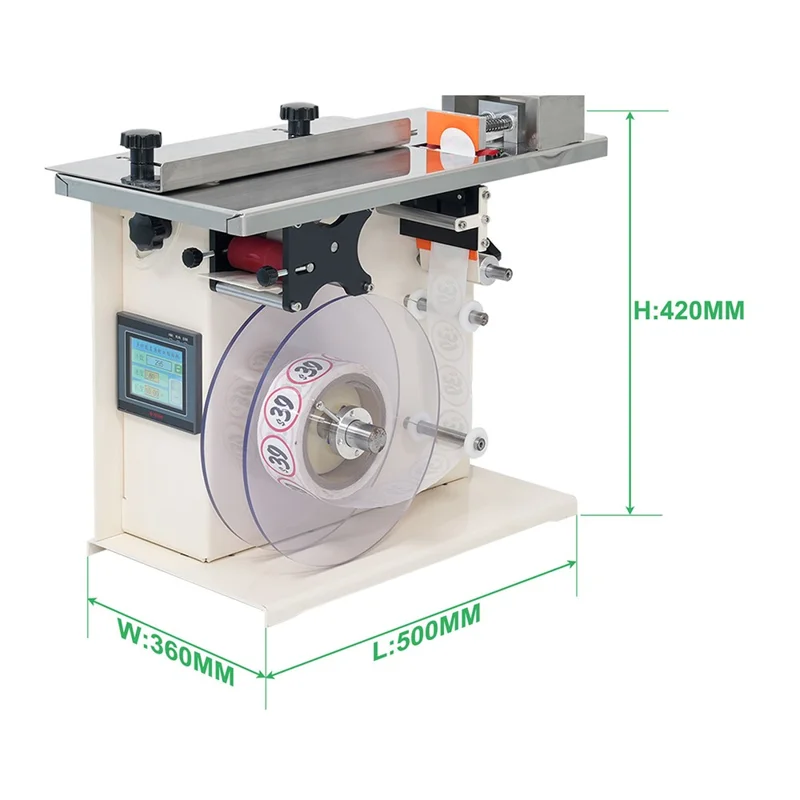 HL-T-920 Máquina de Etiquetagem Semiautomática em Ângulo Reto para Etiquetas de Vedação - Plugue EU