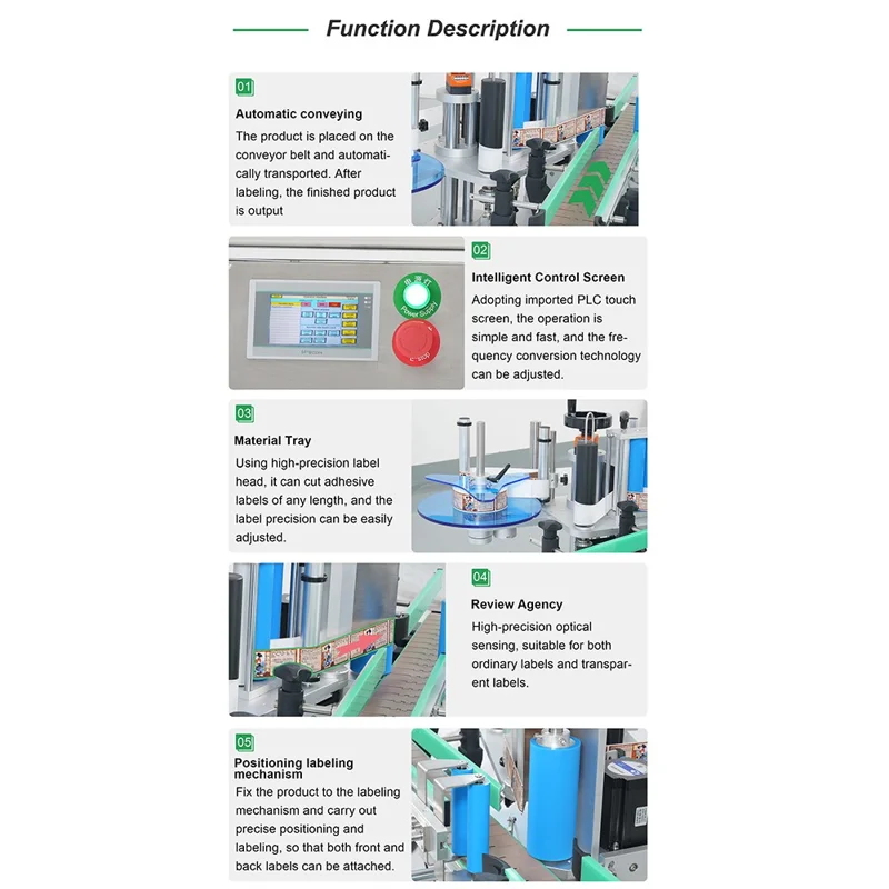 Máquina Automática de Etiquetagem para Garrafas Redondas HL-T-209 para Farmacêuticos, Alimentos, Bebidas e Cosméticos - Plugue EU