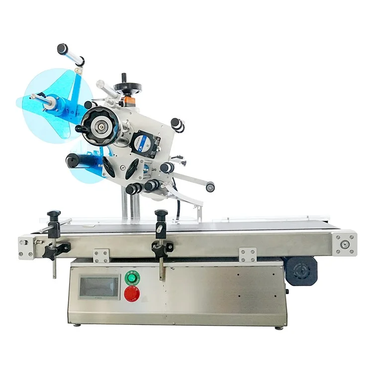 HL-T-106 Desktop Automatic Flat Surface Labeling Machine for Bottle Caps Boxes Plastic Sheets - EU Plug