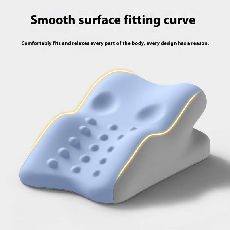 Multi-Functional Couples Conception Support Pillow Memory Foam Prone Position Pillow without Small Cushion - Blue / Grey
