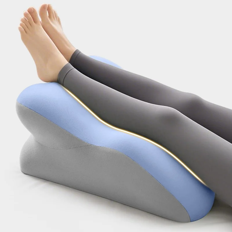 Multi-Functional Couples Conception Support Pillow Memory Foam Prone Position Pillow without Small Cushion - Blue / Grey