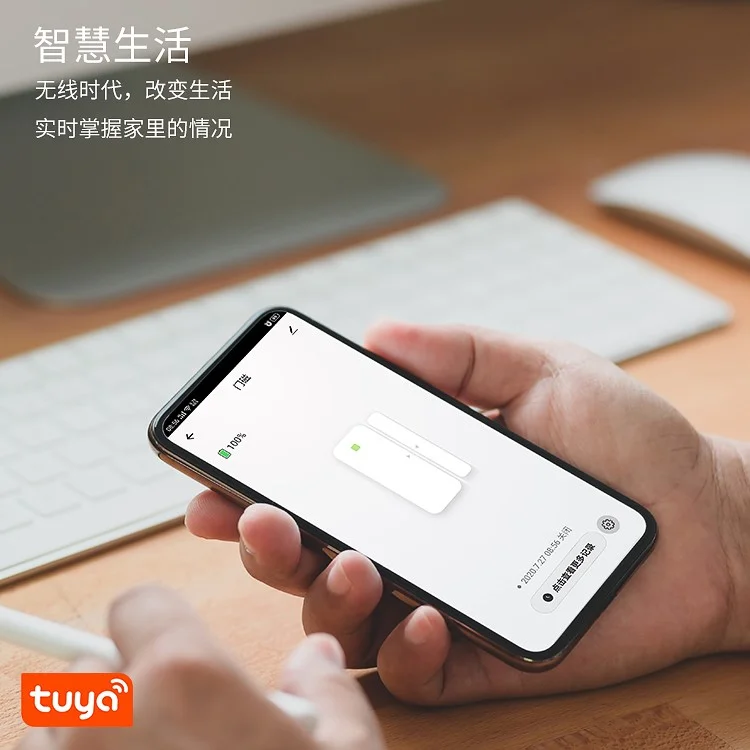 Angus AW201 Wifi -türfenstersensor Tuya Smart Home Independent Wireless Sicherheitsalarm