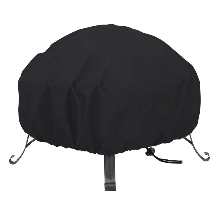 420d Oxford Plow Patio Fire Pit Capa à Prova D'água Round Grill Round BBQ Cover Protetor 92x51cm (36 Polegadas)