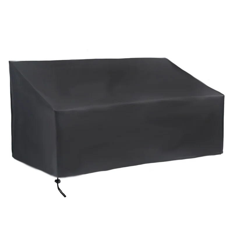 3 Seats 420D Oxford Cloth Waterproof Chair Cover Outdoor Garden Park Patio Benches Furniture Rain Snow Dust Protector 163x66x89cm