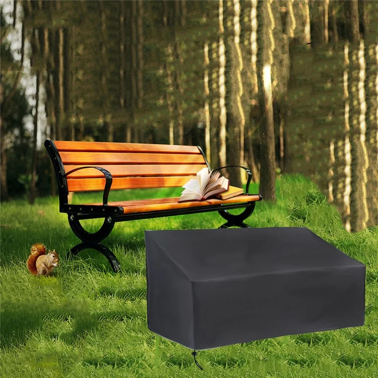 4 posti 210D Tessuto impermeabile per esterni Giardino Mobili Coperture Pioggia Neve Sedia Copertura antipolvere [190x66x89cm]