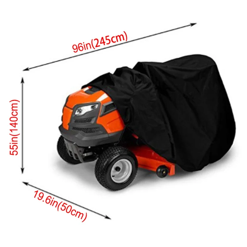 Copertura parasole antiUV impermeabile per trattore da giardino Lawn Mower, Taglia: XXL/245*50*140cm