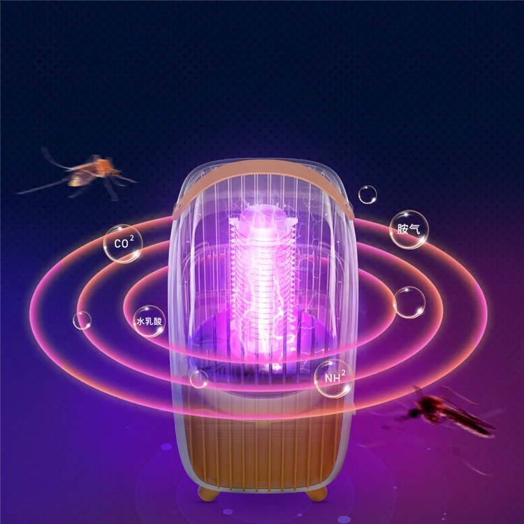 Lampe anti-moustiques UV WT-M2 à la lampe de chevet rétro de la chambre à coucher Photocatalyseur Tue-moustiques électrique - Gris