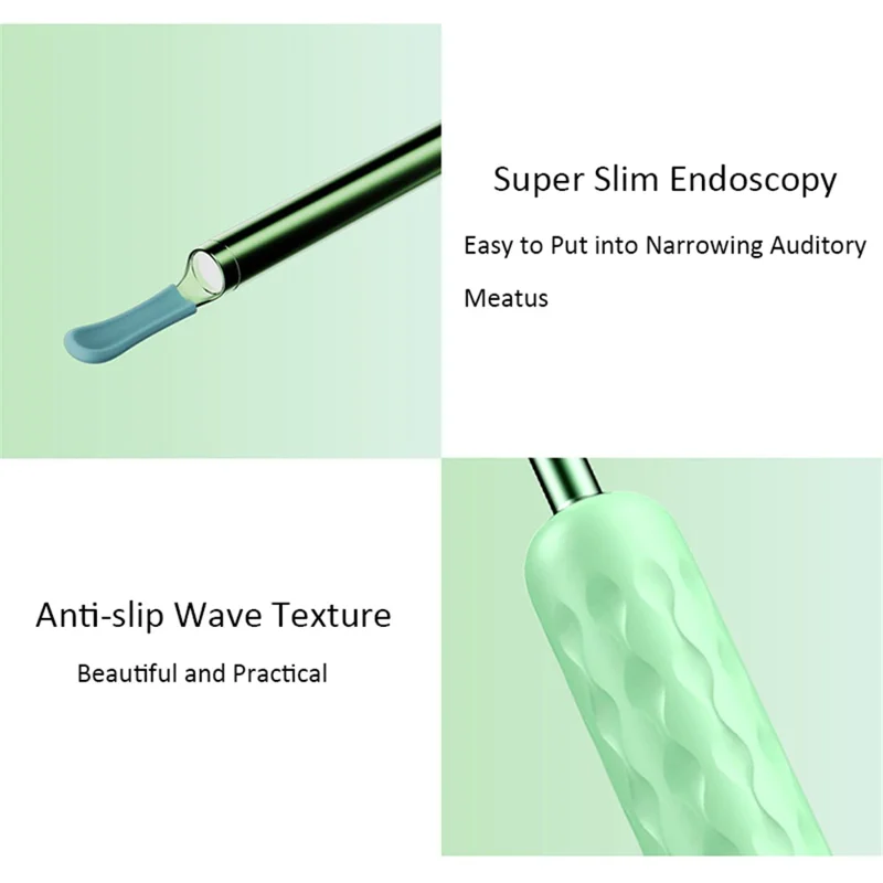 BEBIRD R3 Rechargeable WiFi Endoscope Ear Cleaner Wireless Otoscope Camera Ear Picker Cleaning Tool - White