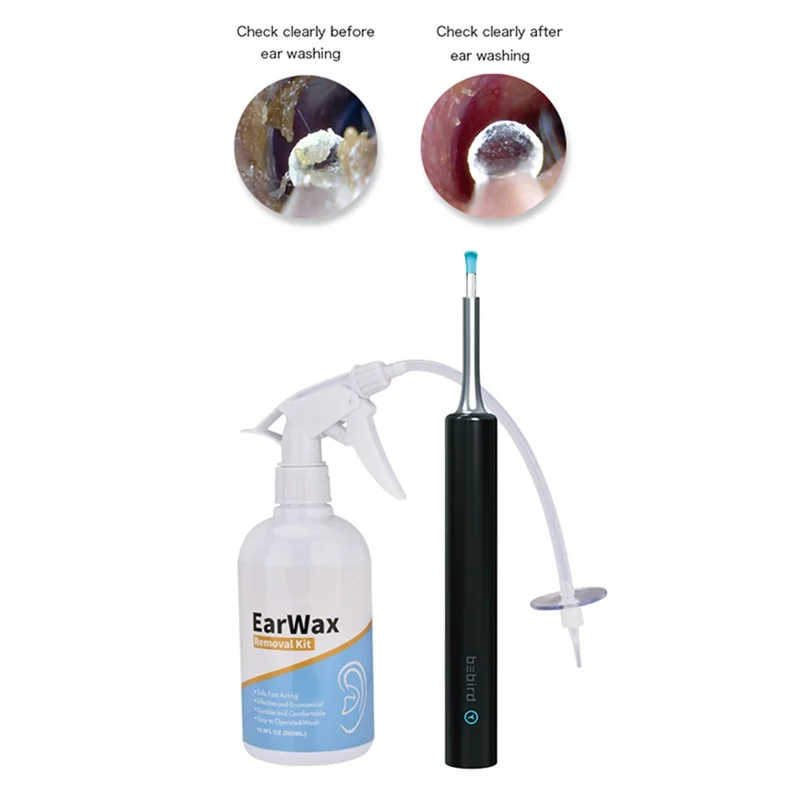 BEBIRD C3 Smart Visual Ear Cleaner WiFi Earwax Remover Cleaning Spoon Earpick - Black