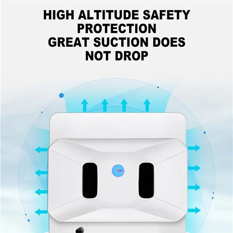 BO-694 Window Cleaner Robot Window Vacuum Cleaner with Spray Bottle Remote Control Glass Cleaning Robotic Tool - EU Plug
