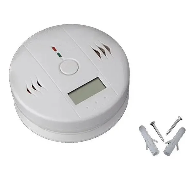 CO999 Kohlenmonoxid-Alarm-Detektor mit austauschbaren Batterien - Batteriebetriebener CO-Alarm-Detektor mit LCD-Display für Zuhause, Schule und Büro (Batterien nicht enthalten)