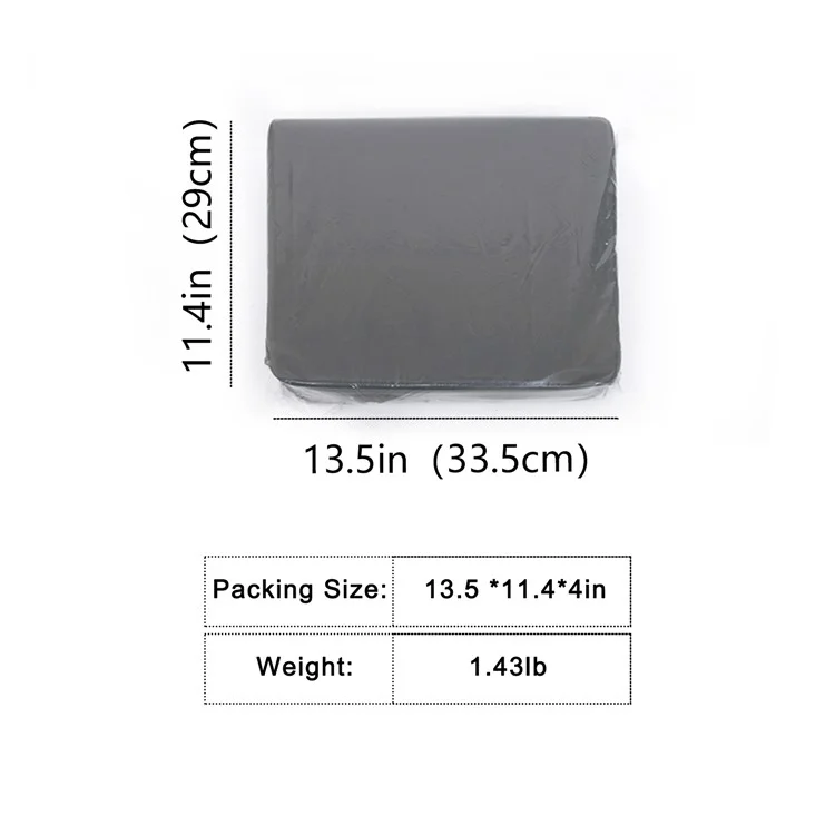 Solid Color 60x33.5x4.5cm Knee Cushion Pad Garden Kneeling Pad Soft Memory Foam Mat