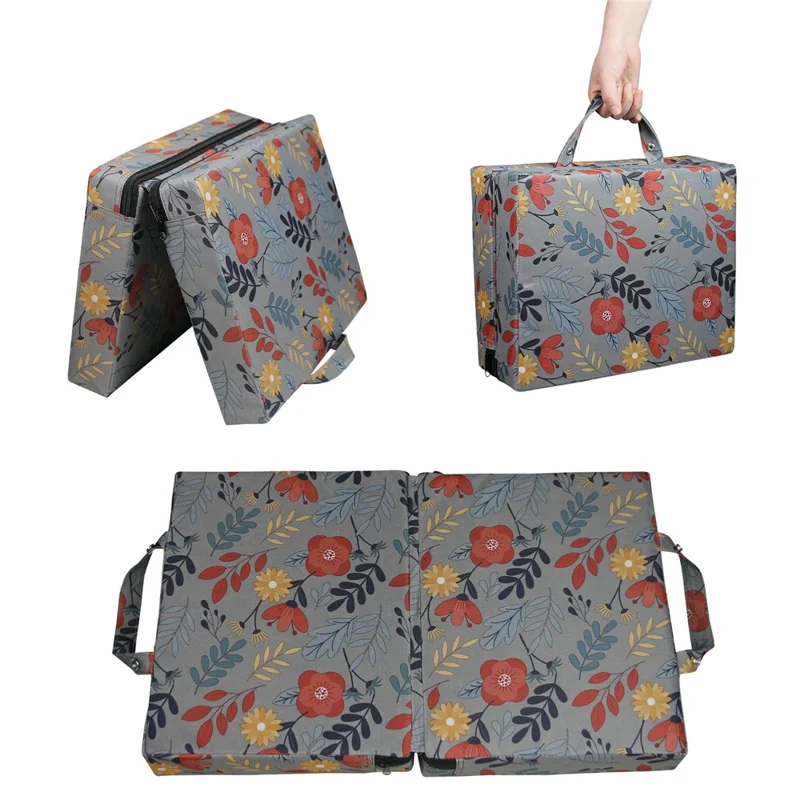 Almohadilla para arrodillarse para el trabajo en el jardín, de tela Oxford 600D, con protección para las rodillas, estera de jardín, 56x34x6 cm - Gris