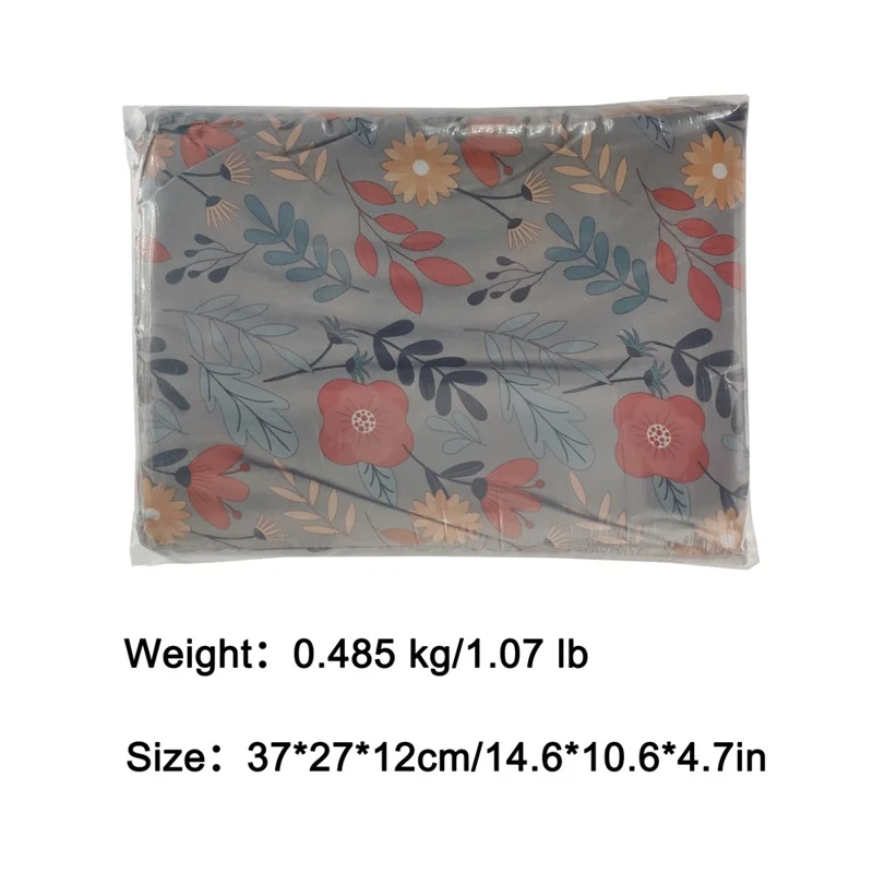 Almohadilla para arrodillarse para el trabajo en el jardín, de tela Oxford 600D, con protección para las rodillas, estera de jardín, 56x34x6 cm - Gris