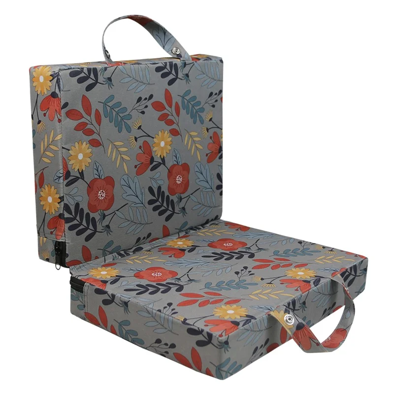 Almohadilla para arrodillarse para el trabajo en el jardín, de tela Oxford 600D, con protección para las rodillas, estera de jardín, 56x34x6 cm - Gris