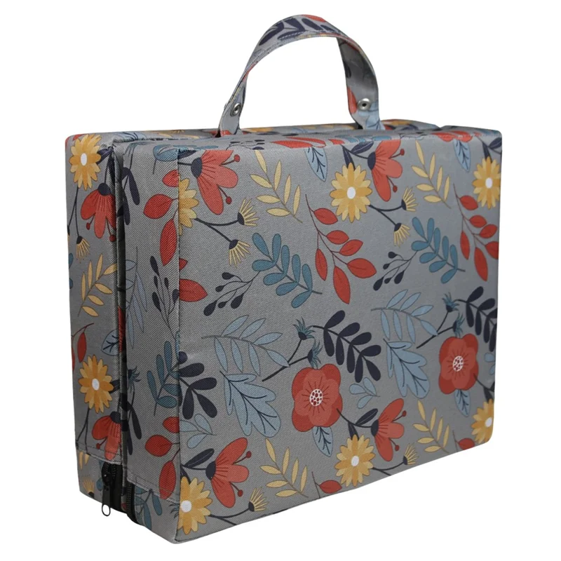 Almohadilla para arrodillarse para el trabajo en el jardín, de tela Oxford 600D, con protección para las rodillas, estera de jardín, 56x34x6 cm - Gris