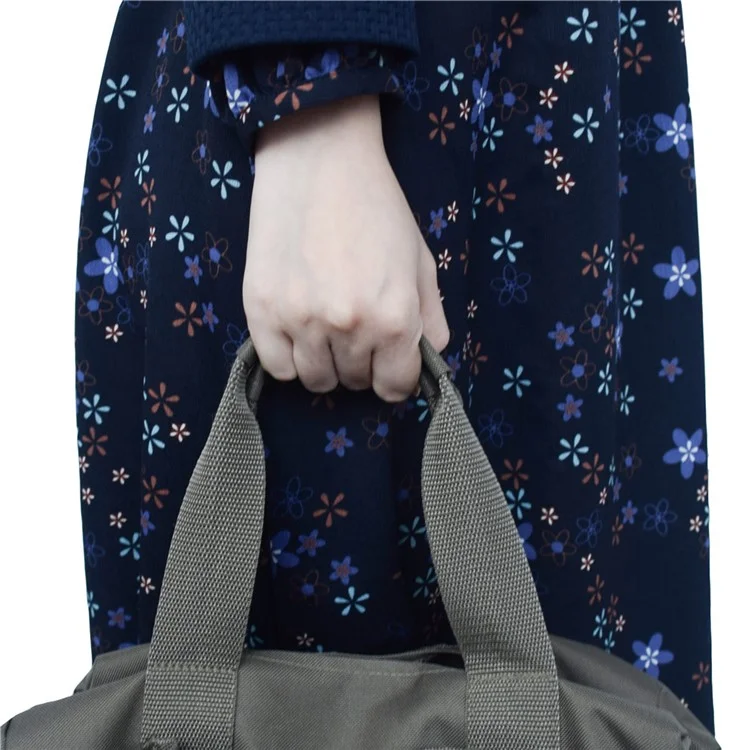 Sgabello da Giardinaggio Pieghevole per Esterni con Borsa Porta Attrezzi in Tessuto Oxford Rimovibile, 12,9x10,6x13,7 Pollici - Mimetico