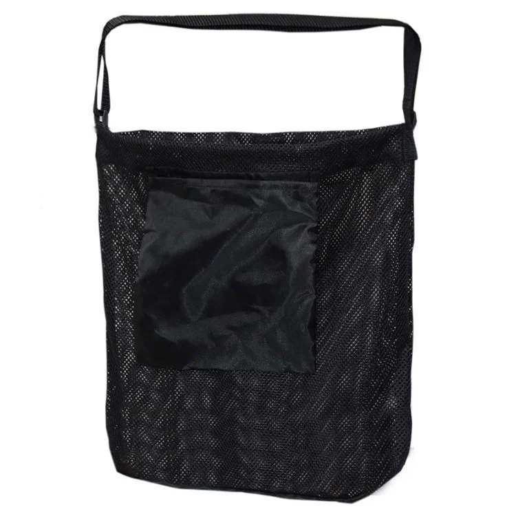 844801 Bolsa de Almacenamiento de Malla Transpirable de Lona Oxford para Recogida de Setas, 45x42cm - Negro