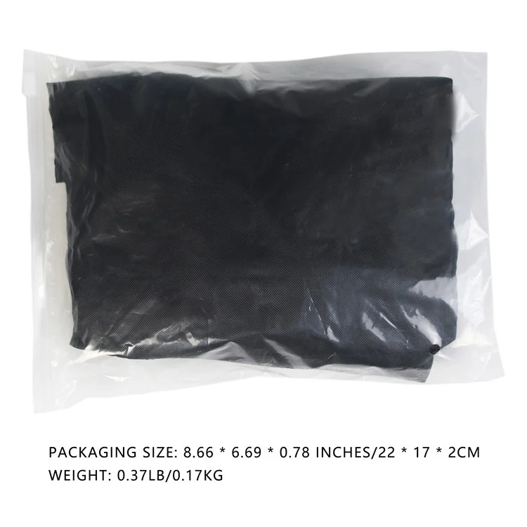 844801 Bolsa de Almacenamiento de Malla Transpirable de Lona Oxford para Recogida de Setas, 45x42cm - Negro
