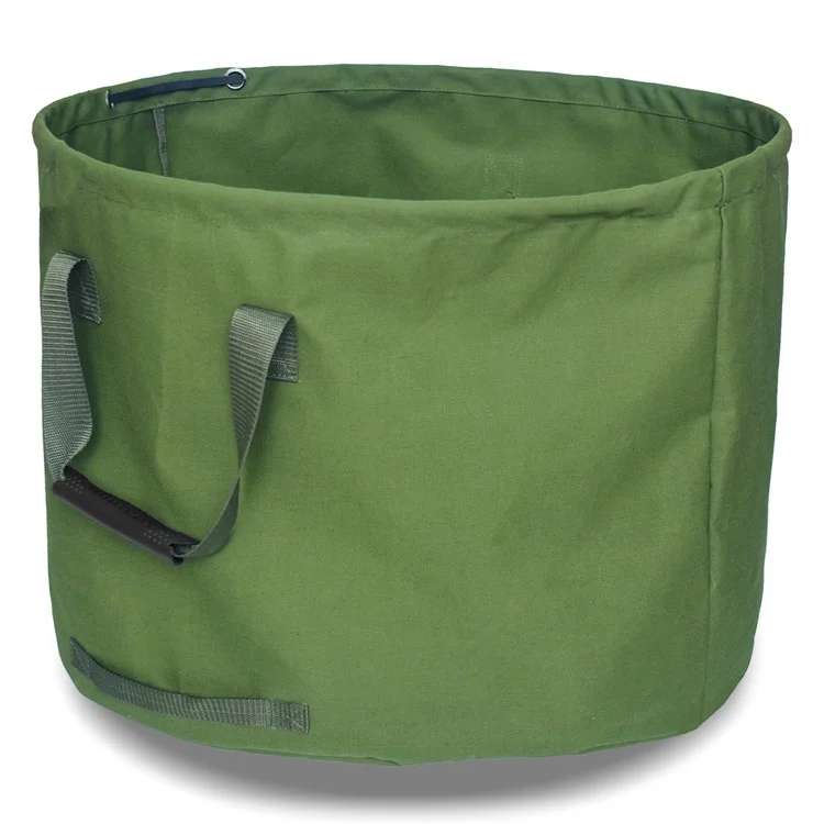 823102 Gartenabfallbehälter Laubsammelstaubbeutel Wasserdichter Lagerungssack aus Leinen