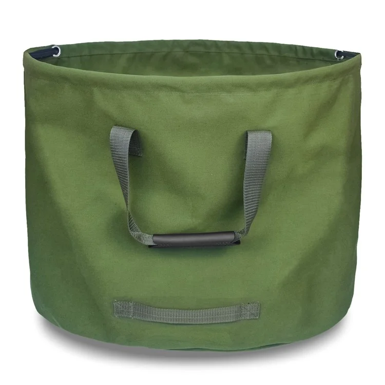 823102 Gartenabfallbehälter Laubsammelstaubbeutel Wasserdichter Lagerungssack aus Leinen