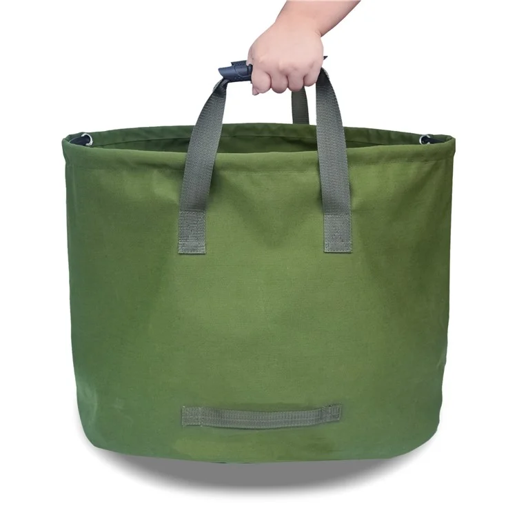 823102 Gartenabfallbehälter Laubsammelstaubbeutel Wasserdichter Lagerungssack aus Leinen